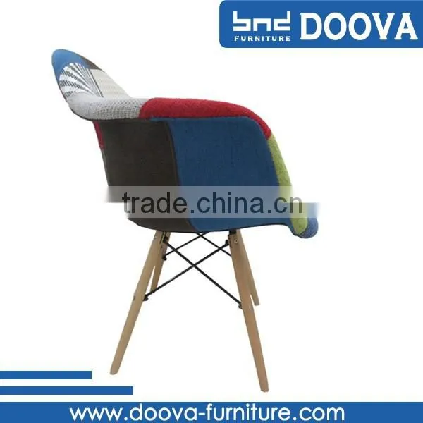 Hot Sale Dining Chairs With Arms Armchair Patchwork photo-3