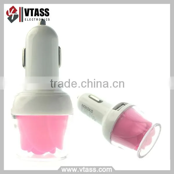 Colorful Rose Mini 5V 1000ma Promotional Colorful Usb Car Charger for Iphone / Ipad / Samsung