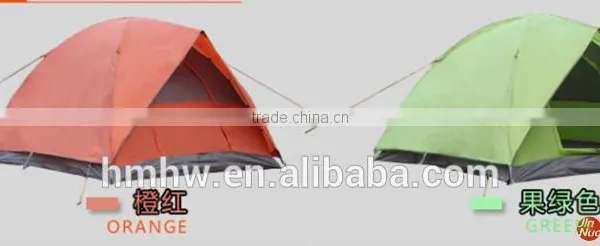 3 Person Double Door Fiberglass Pole Camping/travelling Tent photo-5