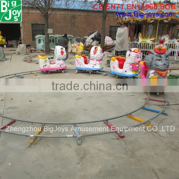 Kids Outdoor Grey Wolf Electric Train,electric Ride on Train With Track photo-2
