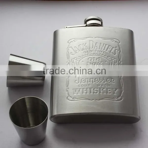 Jagermeister Hip Flasks/ Embossed Mini Hip Flask/ Unique Hip Flask photo-2