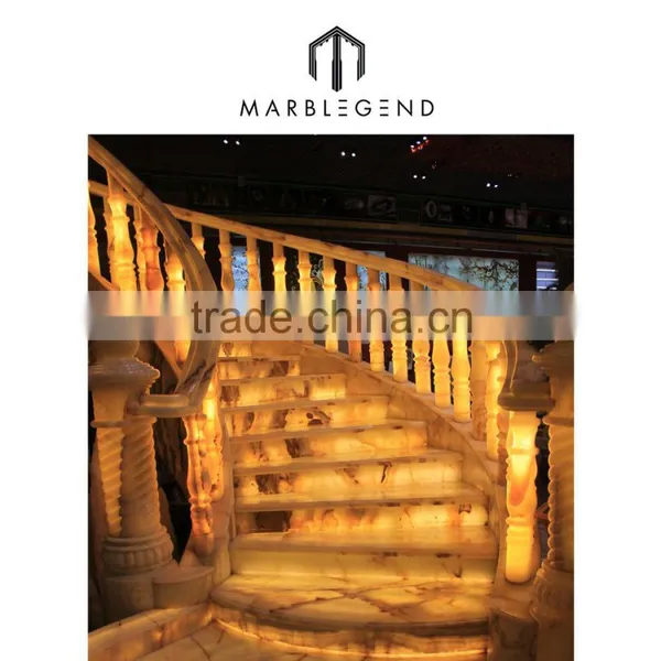 Beautiful Marble / Onyx / Granite / Limestone Natural Stone Baluster Railing