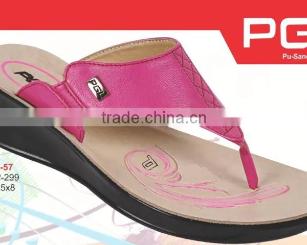 African Design Simple Ladies Shoes Women PU Slipper Sandal