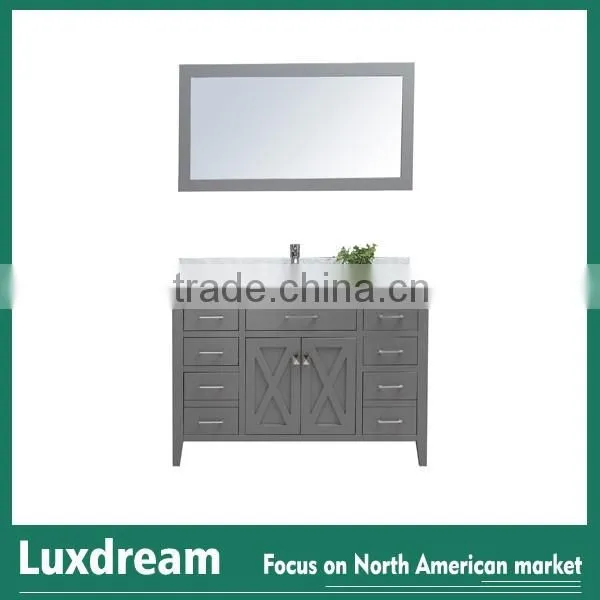 48" Deluxe Solid Wood Bathroom Vanity With Single CUPC Sink