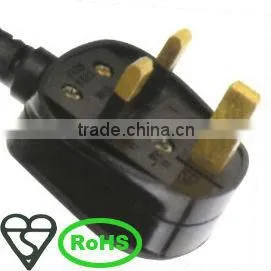 13A 250V Black Assembly Fused UK Power Plug