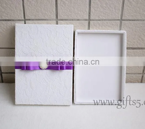 Handmade Luxury Wedding Invitation Box With Lid photo-6