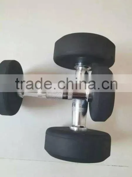 Crossfit Gym Basic Equipment Rubber Coated Dumbbell photo-4
