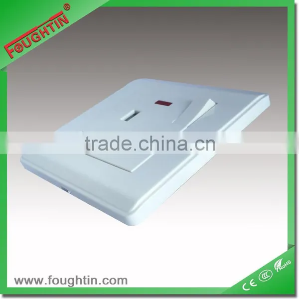 UK SOCKET PC PLATE 13A 250V 1 GANG SINGLE POLE SWITCH SOCKET WHITE COLOR photo-2
