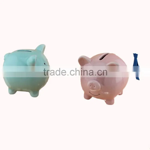 Glazed Ceramic Piggy Money Bank Saving Money photo-4