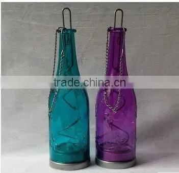Christmas Gift LED Light Insert Mercury Glass Bottle Votive Glass Bottle With LED Light Wholesale photo-2