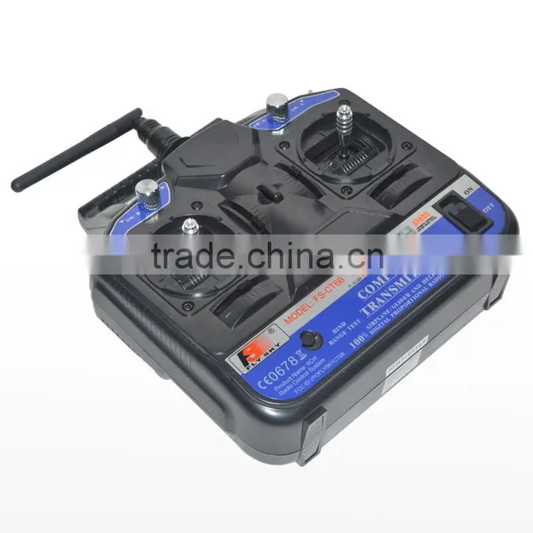 FlySky 2.4G 6CH CT6B Transmitter With R6B Receiver for 450 500 Helicopter photo-2