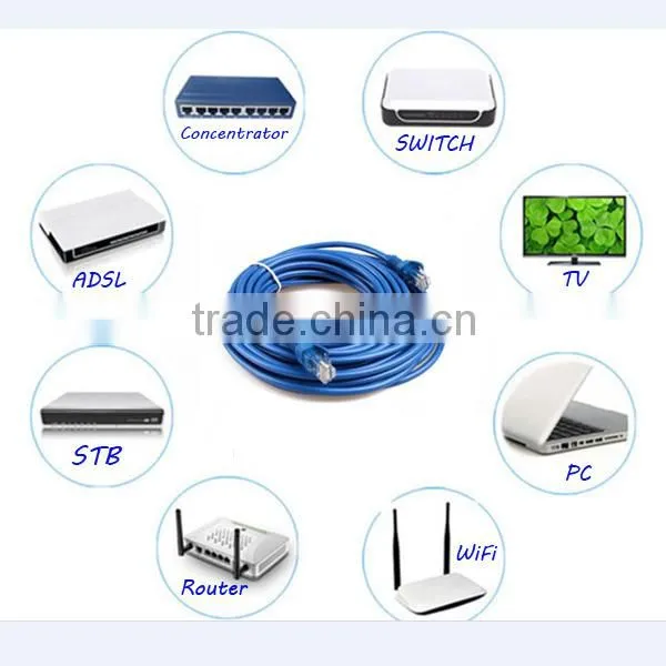 Factory Supply RJ45 UTP CAT 5e CAT6 Patch Cord / Computer Jumper Cable photo-4