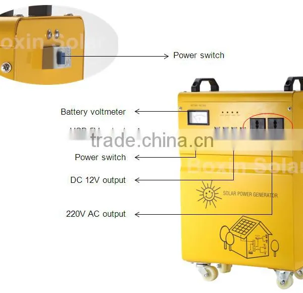 China Supplies New Coming Bright 50W Portable of 110V or 220V Solar Powered Lamps photo-3