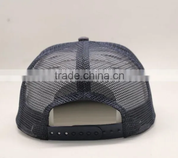 High Quality Distressed Blank Flat Bill Trucker Cap For Sales Hat Trucker photo-5