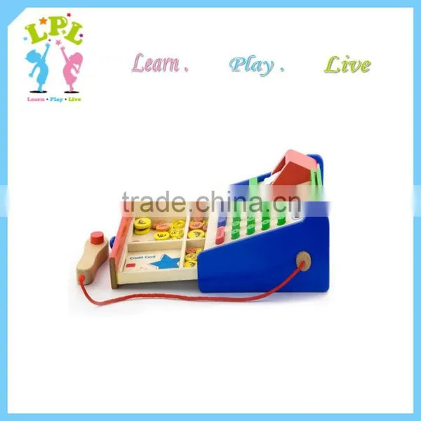 Wholesale Hot Sale High Quality Wooden Kids Mini Calculator Cash Register Preschool Wooden Educational Toys photo-6