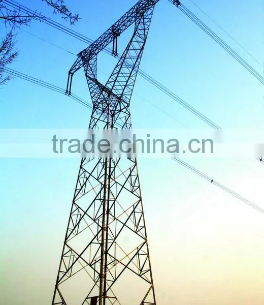 220KV Electric Power Transmission Line Steel Tower