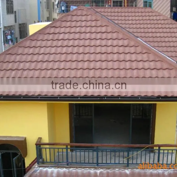 China Villa Building Material Colorful Stone Coated Steel Roofing Sheet/roof Tile photo-4