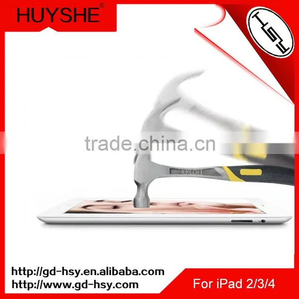 HUYSHE 2.5D Round Age 9h Premium Tempered Glass Screen Protector for Ipad 2/3/4