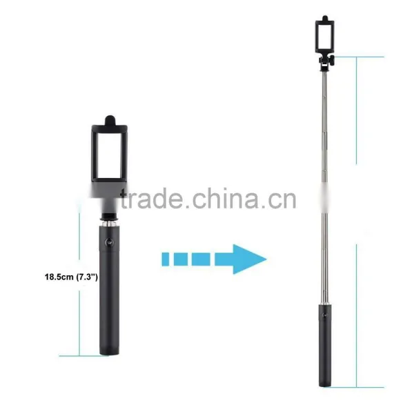 [New Generation] Luxury Extendable Handheld Monopod W/ Built-in Bluetooth Remote Shutter For IPhone/Samsung...Smartphones photo-2