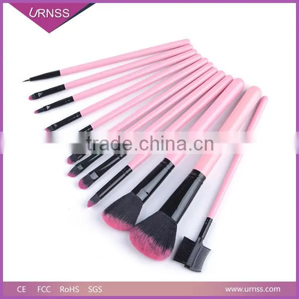 12pcs High Quality Best Price Pink Cosmetic Makeup Brushes Set photo-6