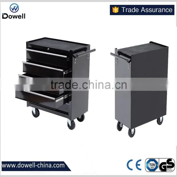 24" Wide 5 Drawer Rolling Tool CabinetTC4124 5 Drawer Intermediate Chest, Silver/Black Professional 5Drawer Rolling Cabinet photo-3