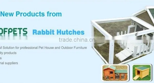 DFPETS DFR023 Easy Assemble Outdoor Folding Wooden Rabbit Cage photo-3