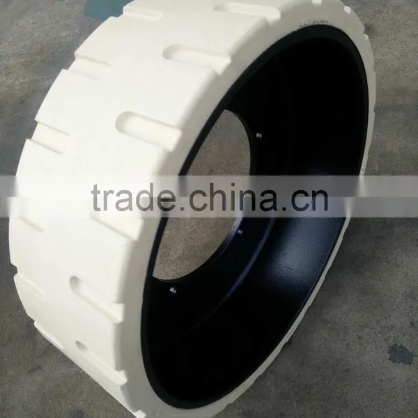 Hot Sale Non Marking 410x130 Small Trailer Solid Rubber Tires for Solid Wood Trailer From Famous Factory Directly photo-6