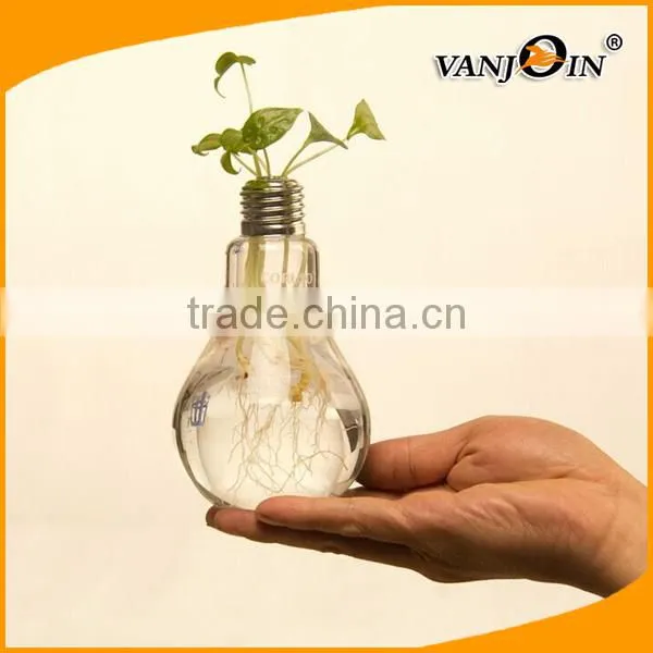 Plastic Light Bulb Terrarium Plants Container With Breath Hole photo-2