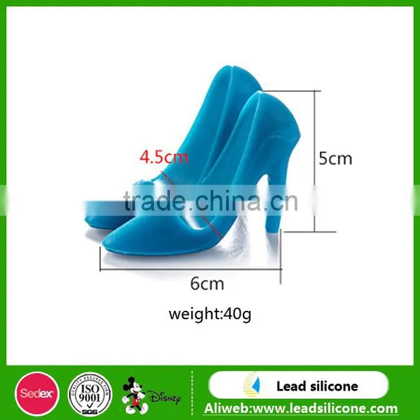 Free Sample Mini Silicone High-heel Shoe Phone Holder/Funny Rotating Cell Phone High Heel Shoes photo-2