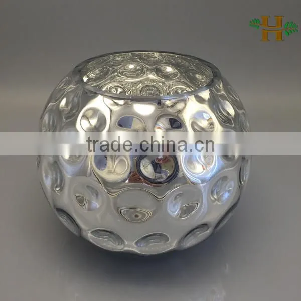 Mercury Glass Vase,silver or Gold Color Glass Vase photo-6