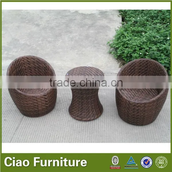 Funky Modern Outdoor Furnitue Rattan Coffee Table Set photo-6