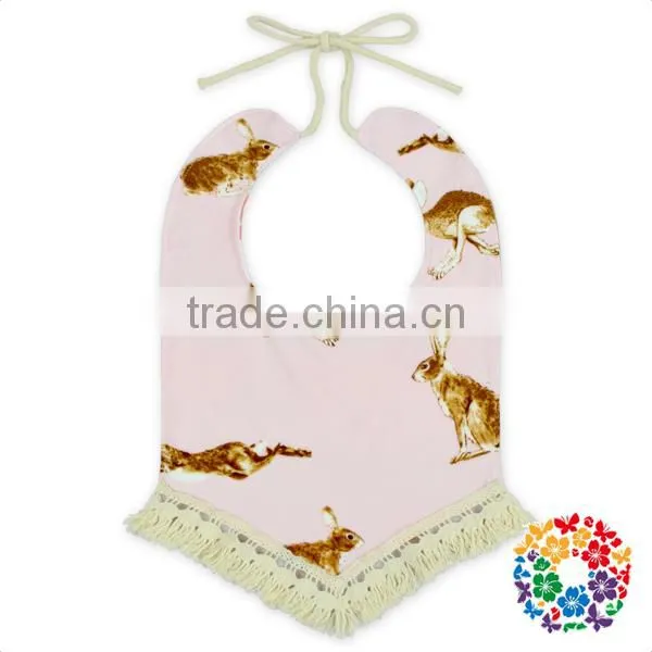 Wholesale Flower Print Organic Baby Bibs One Size Fits Tassel Baby Bandana Drool Bibs photo-6