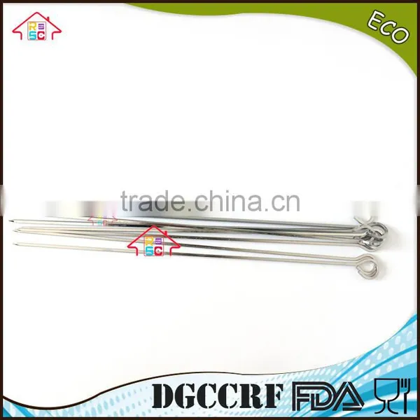 NBRSC 10PCS Stainless Steel BBQ Barbecue Skewers Needle Utensil Fork Kebab Kabob Stick photo-4