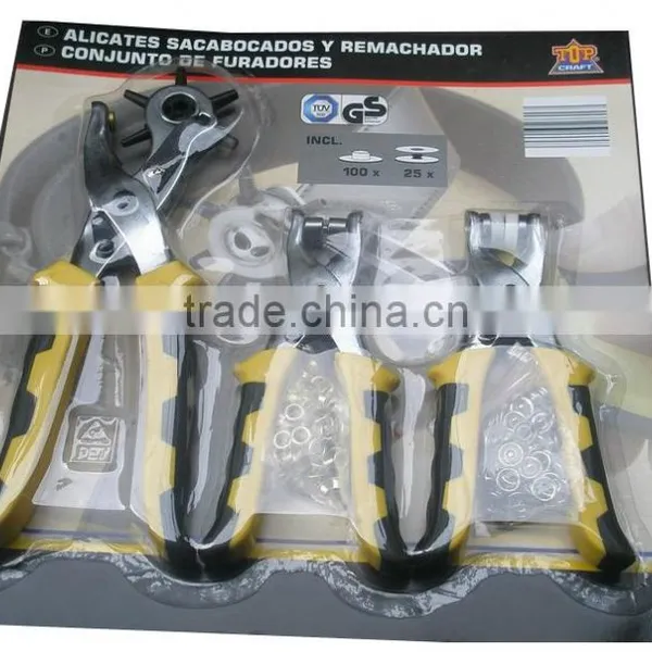 Revolving Carbon Steel Leather Punch Pliers photo-4