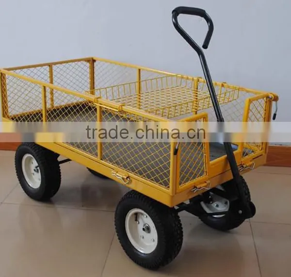 Metal Hand Pull Garden Tool Cart photo-3