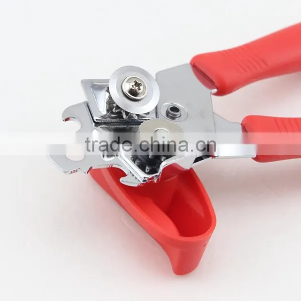 Red Plastic Handle Multifunctions Heavy Duty Can Opener photo-3