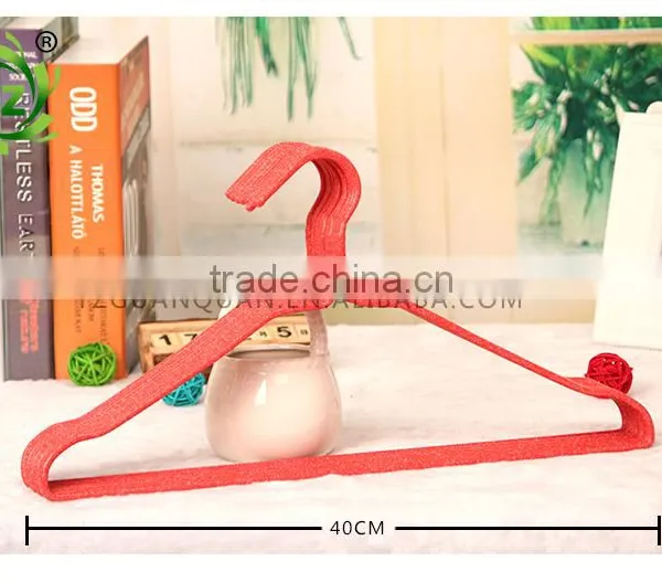 A360 2017 High Quality Clothes Hanger/metal Pvc Coated Laundry Hangerr/Metal PVC Hanger With Curved Shape photo-2