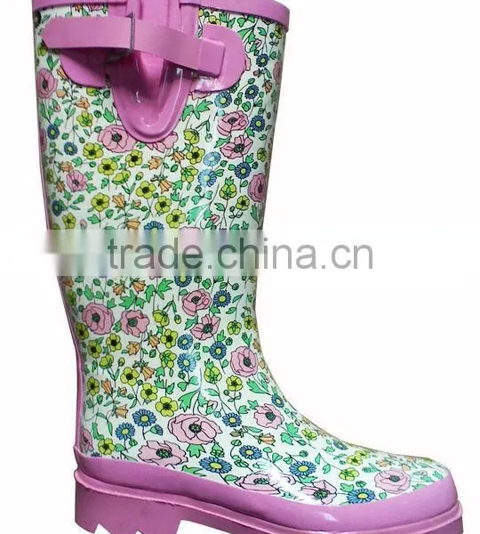 High Heels Women Rubber Rain Boots photo-2