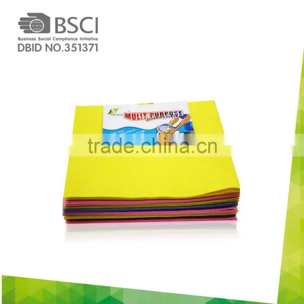 Logo Printed Orange Super Absorbent Germany Nonwoven Cleaning Cloth (Germany Style) photo-2