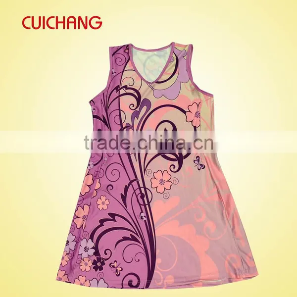 Sport Dress, Custom Design Cheap Women Tennis/Netball Dress, Sport Skirt WQF-001 photo-2