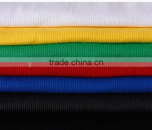 Rib Knit Fabric,cotton Spandex 2x 2 Rib Knitted Fabric photo-2