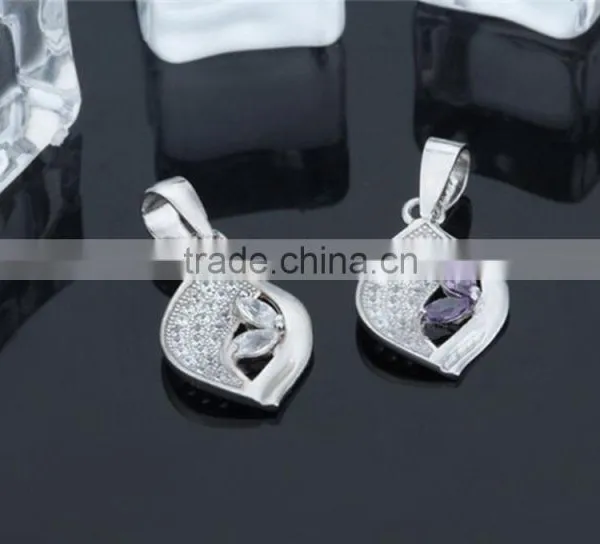 New Fashion 925 Sterling Silver AAA Clear CZ Evil Eye Necklace Pendants photo-2