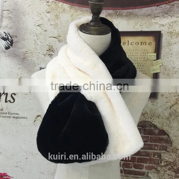 Brand Scarf Faux Rabbit Fur Scarf 2016 Female Best Quality Women Wrap Warmer Neck Warmers photo-3