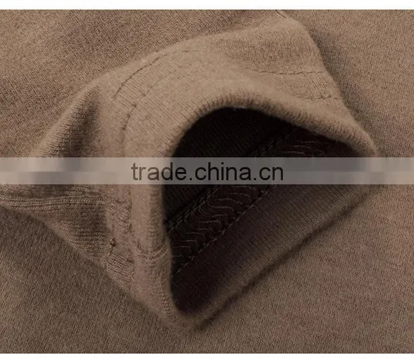 Custom Spring/autumn/winter Fashion Baby Cotton Spandex Lycra Infant Garment Long Sleeve High Collar Baby T-shirt photo-4