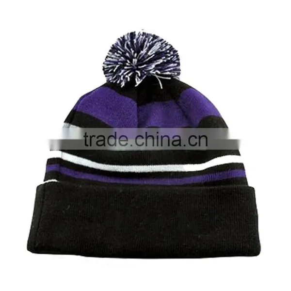 New Custom Style Men's Winter Knit Hat/Pom Pom Knitted Hat photo-3
