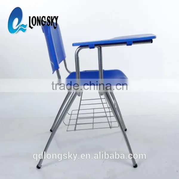 LS-4024AB New Model Cheap Stackable Plastic Chair With Writing Pad Modern Tablet Training School Office Chair for Sale photo-4