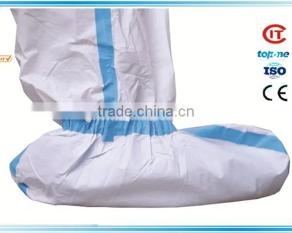 Disposable Plastic Breathable Microporous Film Coverall Waterproof Work in Winter photo-3