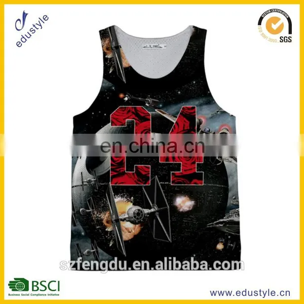 2015 New Mens Tank Top Wholesale Sublimation Tank Top/custom Gym Tank Top photo-4