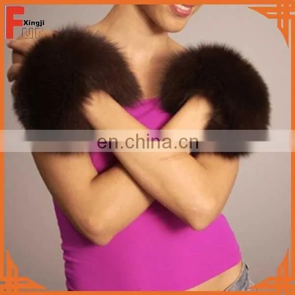 Natural Color Real Fox Fur Cuff photo-2