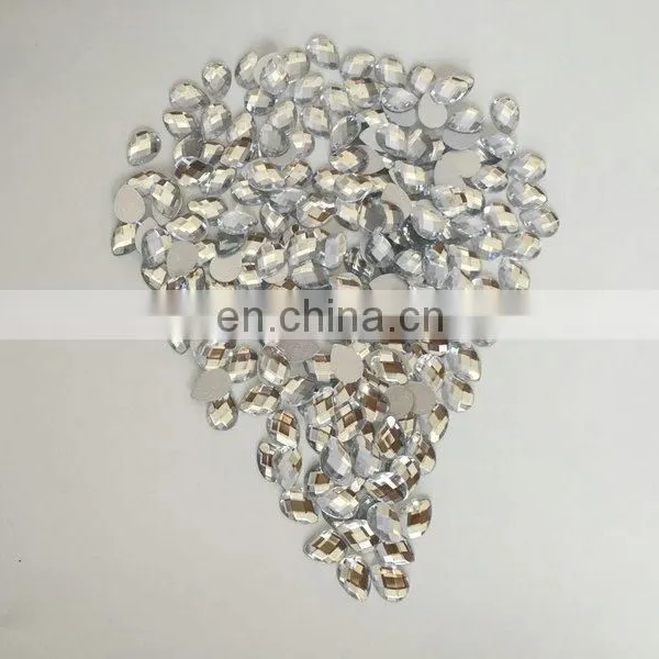 Cheap Price Rectangle Acrylic Hot Fix Stone photo-5